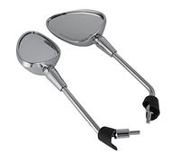Jonlaki 2pcs Motorcycle Rear View Mirror Replacement for Primavera 50 4T 4V NOABS E2 2013-2017, ABS & Aluminum Design, Clear, Easy Installation (A silver)