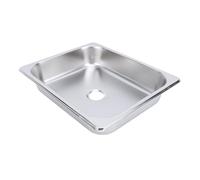 Jonlaki 304 Stainless Steel RV Sink 325 X 265 X 65mm with Efficient Drainage for Caravans,Motorhomes,Boats - Embedded Installation Kitchen and Bathroom Wash Basin Sink (Stainless Steel Color,