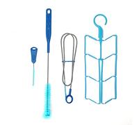Jonlaki 4-in- Universal Bladder Set with Flexible Hose Brush, Bite Valve Brush, Brushed for Bladder, and Drying Frame