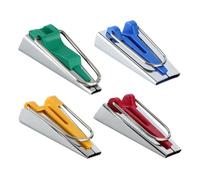 Jonlaki 4PCS DIY Bias Tape Makers Set - Stainless Steel Sewing Accessories for Quick and Easy Fabric Trim