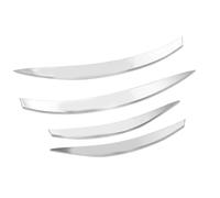 Jonlaki 4PCS Front Bumper Grille Trim Upgrade for CLA-Class C118 X118 -Line 2023，ABS Replacement Set (Silver)