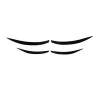 Jonlaki 4PCS Front Bumper Grille Trim Upgrade for CLA-Class C118 X118 -Line 2023，ABS Replacement Set (Bright Black)