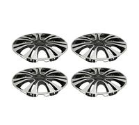 Jonlaki 4Pcs Hub Silver for 13 Inches Steel Wheel,Compatible with,C3 C2 AX, Easy Installation & Design