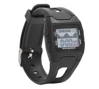 Jonlaki 50m Sports Watch with LED Night Light, Calendar, Alarm, and Vintage Rubber Band - Multifunctional Digital Timepiece in (Black)