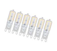 Jonlaki 6pcs G9 LED Bulb 5W Dimmable Transparent Cover 22 LED Light Bulb for Ceiling Table Wall Light - Warm White - Energy Efficient & Eye (#1)