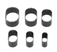 Jonlaki 6PCS Hollow Hole Puncher Leather Punching Tool, Elliptical Shape Cutting Die, Leather Cutting Dies, Hollow Punch Cutter, 35 40 45 50 55 60mm Long Diameter