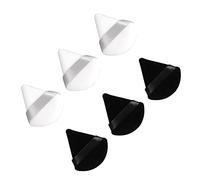 Jonlaki 6Pcs Triangle Powder Puff High Density Flocking Super Soft Triangular Makeup Air Cushion for Wet Dry Cosmetics Triangle Puff
