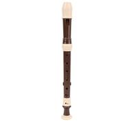 Jonlaki 8 Hole Detachable Soprano Recorder for Kids and Adults - Musical Instrument with Rod and Protective Case, for Beginners (Coffee)