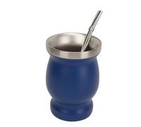 Jonlaki 8oz Double Wall Stainless Steel Gourd Tea Cup with Spoon Straw Brush - Insulated Cup for Tea,Coffee,- 230ml Gourd-Shaped Design (230ml)
