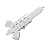 Jonlaki Accurate Stainless Steel Weld Stitch for Measurement Inspection Testing Tool 0-20mm