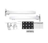 Jonlaki Adjustable Solar Panel Mounting Brackets, 15 30 Degree Tilt Aluminum Alloy Support with Foldable Legs, for RV Boat Roof Ground and Wall Installation