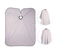 Jonlaki Barber Cape, Black, Brown Optional Color Hair Cutting Cape Barber Accessories With a Round Neck and Elastic Design for Both Hairdressers and Home Users (Brown)