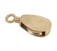 Jonlaki Brass Flag Rope Pulley, 50mm Marine Pulley with 360 Degree Rotation for Smooth Operation, Strong Load Capacity for Sailing, Flag Hoisting, Yacht and Vessel