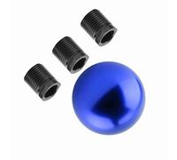 Jonlaki Car Manual Knob Gear Round Shape, Metal Manual Shifter Knob with 3 Adapters for Easy Installation, Fits Most Cars (Blue)