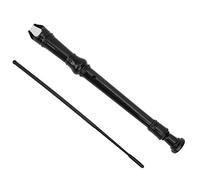 Jonlaki Clarinet 8 Hole G Key for Kids Music Learning Educational Toy with Rod - Safe and Fun Musical Instrument (Black)