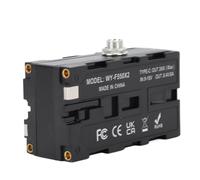 Jonlaki Dummy Battery NP F970 F750 F570 F550 DC Coupler Continuous Power Adapter for DCRVX2100 Atomos V with Safe Circuit