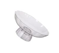 Jonlaki Elegant Silver Plated Elevated Fruit Tray Large Capacity Snack Serving Platter for Home and Parties (Transparent)