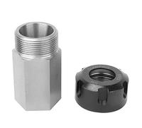 Jonlaki ER25 Collet Block Chuck Holder for Lathe Engraving Machines - Tooling for Fast CNC Setups (six Square Handle)