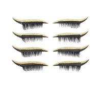 Jonlaki Eyelash Makeup Stickers, 4 Pairs Reusable Adhesive Eye Shadow Patches for Hooded, Monolid & Round Eyes - Easy Application, Long-Lasting Hold, Perfect for Daily We