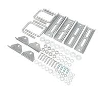 Jonlaki Galvanized Bunk Bracket Kit for 3x3 Boat Trailer Members,Complete Bracket Set with U-Bolts