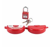 Jonlaki GV-03 Gas & Oil Valve Lockout with 38mm Padlock & Keys - Durable Safety Solution for Industrial & Electrical Applications