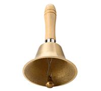 Jonlaki Hand Bell, Multi Functional Brass Bell with Wooden Handle, Service Bell for Elderly At Home, Animal Training, Musical Teaching