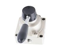 Jonlaki Hand Valve Pneumatic 3 Position 4 Way Lever Control Switch for Fluid Management