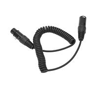 Jonlaki Headset Extension Spring Cable 5-Pin XLR Connector Coiled Cord for Aviation Headphones - and