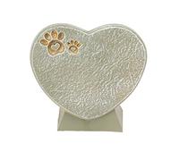 Jonlaki Heart Shaped Pet Memorial Stone - Engraved Dog Tombstone for Outdoor Garden Decoration, Weatherproof Tribute Piece (Mossy Green)