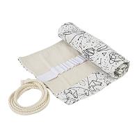 Jonlaki Large Capacity 36 Holes Pencil Case for School Supplies and Art Storage - Roll-Up Design with Beautiful Patterns (Fantasy Starry Sky)