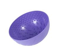 Jonlaki Large Capacity Dog Lick Bowl for Dogs and Cats - Interactive Slow Feeder with -Tipping Design & Non-Slip Base (Purple)