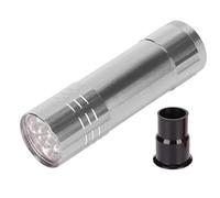 Jonlaki LED Egg Tester Lamp for Hatching Duck Goose Quail Eggs - Portable Candler with Cone Spot Light, Safe for Embryo Development (Silver)