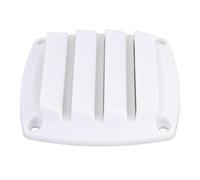 Jonlaki Louvered Flush Plastic Thru Vent Cover 3-Inch for Boats RVs Easy Installation and Optimal Airflow - Weather White (White)