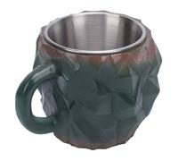 Jonlaki Luxury Mineral Coffee Mug with Ergonomic Handle - Elegant, Multifunctional Cup for Coffee, Tea, and More () (Green)