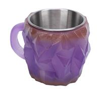 Jonlaki Luxury Mineral Coffee Mug with Ergonomic Handle - Elegant, Multifunctional Cup for Coffee, Tea, and More () (Purple)