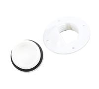 Jonlaki Marine Deck Drain, Nylon Boat Drain for Quick Water Removal, Polished Surface for Aesthetic Appeal, Easy to Clean and Maintain, with External Diameter 58mm, for Yachts an