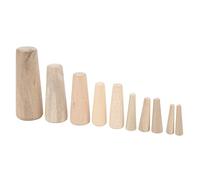 Jonlaki Marine Soft Wood Plugs Emergency Boat Drain Plugs Conical Wooden for Hull Breaks with 10pcs Various Sizes Fast Water Absorption