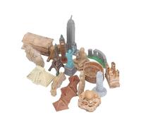 Jonlaki Miniature Ancient Buildings Egyptian Pyramid Model Kit City Miniatures - Explore Various Places of Interest and Learn About Famous World Cities for Kids Room Decor