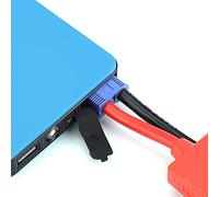 Jonlaki Portable 12V Car Starter Battery Power Bank for Gasoline Engine 30L, High Capacity 8000mAH, LED Light, Includes USB Cable & Clamps (Blue)