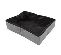 Jonlaki Portable Collapsible Cat Litter Box Oxford Fabric Ideal for Travel and Outdoor Use (Grey)