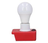 Jonlaki Portable E27 LED Work Light Bulb with Battery Adapter for 18V Lithium Battery - Bright and Easy to Install