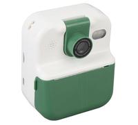 Jonlaki Portable Print Camera 48MP Photo 1080P Video 2.4" IPS Screen, 180° Rotating Lens, Built-in Battery & Features, Light Green (Green)