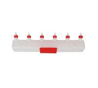 Jonlaki Premium Lamb Feeder with 6 Silicone Nipples - 9L Livestock Milk Feeding Bucket for Piglet Puppy Goat Calf Farm