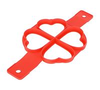 Jonlaki Silicone Non-Stick Egg & Pancake with Handles for Versatile Cooking - DIY Kitchen Baking & Cooking Accessory (Heart Shape)