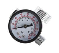 Jonlaki Spray Gun Air Regulator, Zinc Alloy Material with Valve Knob for Adjusting Air Pressure, Plated Surface Safe Range 0 to 125 PSI, 1/4 Inches Thread