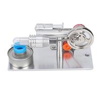 Jonlaki T-Type Fan Stirling Engine Miniature Physics Model with Lamp and Accessories for Teaching and Experimentation