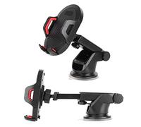 Jonlaki Telescopic Suction Cup Phone Holder for Dashboard, Windshield and Vent - Universal Car Mount with Strong Grip and Arm