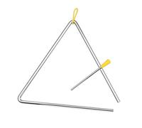 Jonlaki Triangle Bell, Percussion Instrument Steel Triangle Musical Triangle Instrument with for Exploring the World of Music (10-inch)