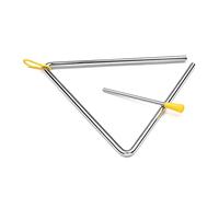 Jonlaki Triangle Bell, Percussion Instrument Steel Triangle Musical Triangle Instrument with for Exploring the World of Music (8-inch)