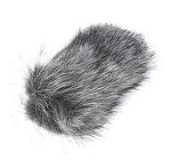 Jonlaki Universal Professional Artificial Fur Microphone Windshield Cover for Outdoor Recording (Second generation windproof and hair-free - large)